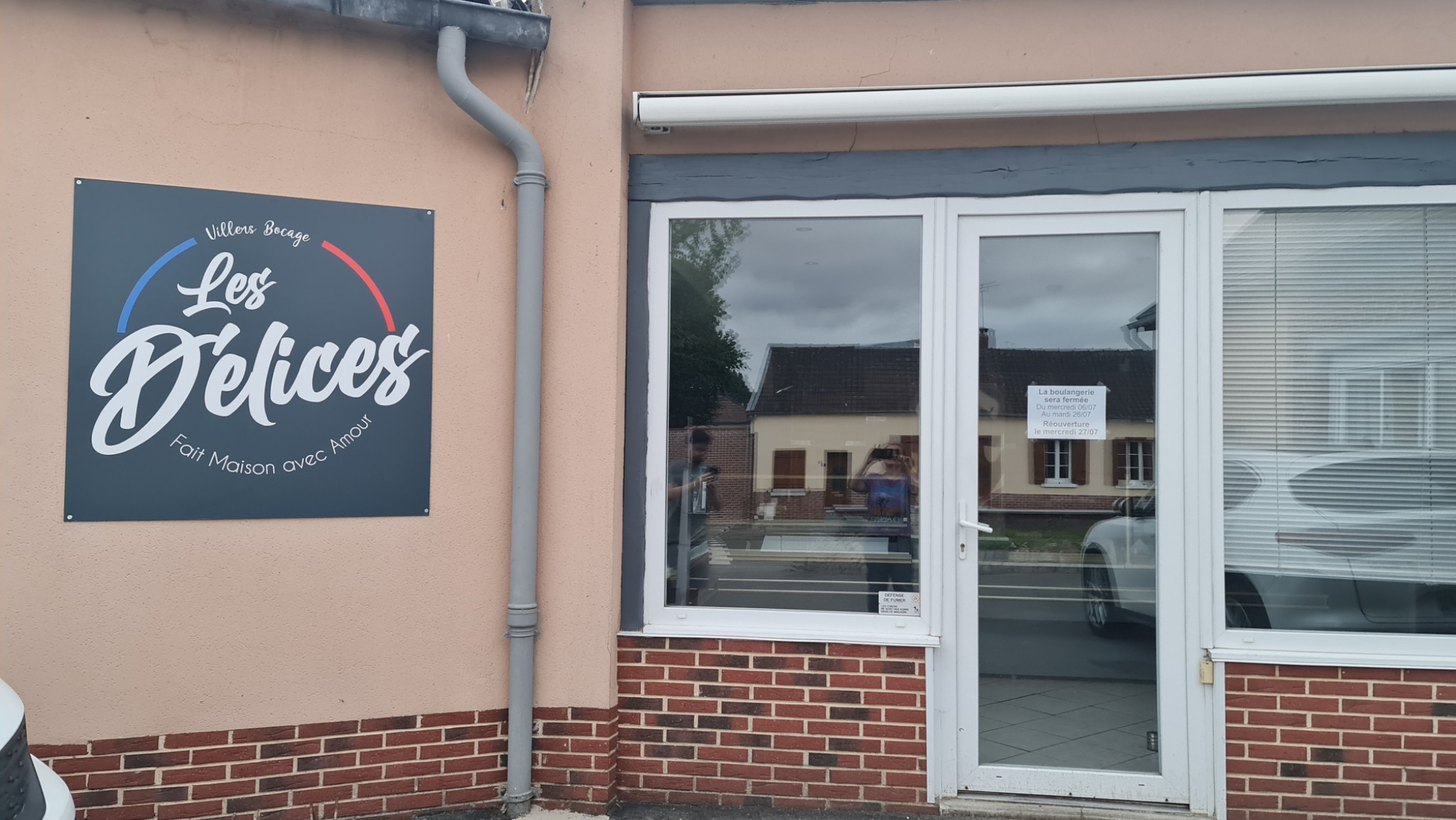 Façade réelle des Délices de Villers-Bocage